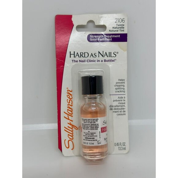 NIP Sally Hansen Hard As Nails Strength Treatment 2106 Natural Tint 0.45 Fl Oz - Picture 3 of 4